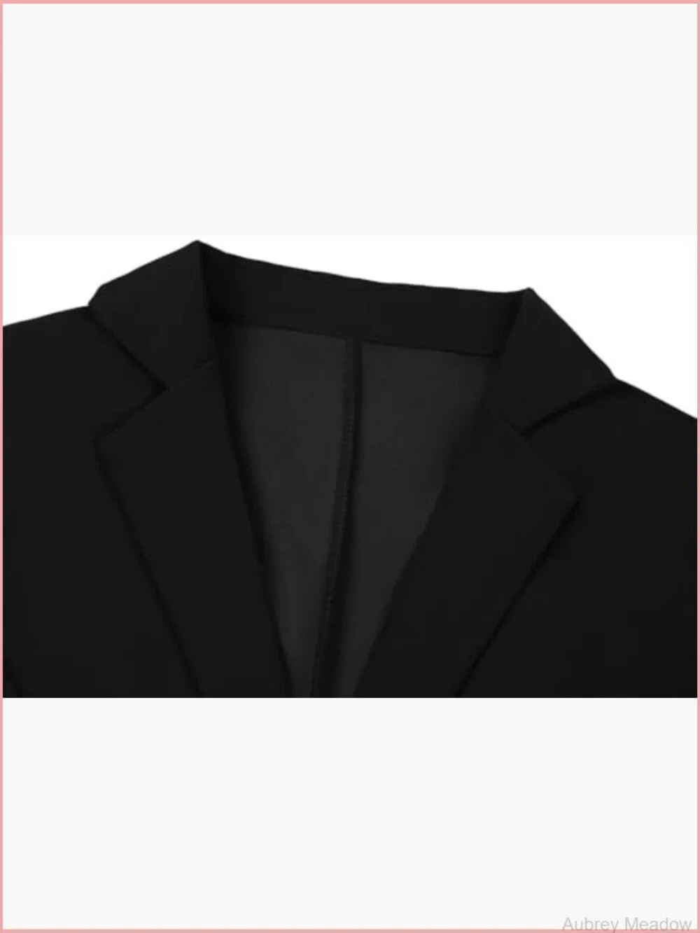 Cropped Blazer Long Sleeve Notch Lapel Button Front Blazers Casual Work Office